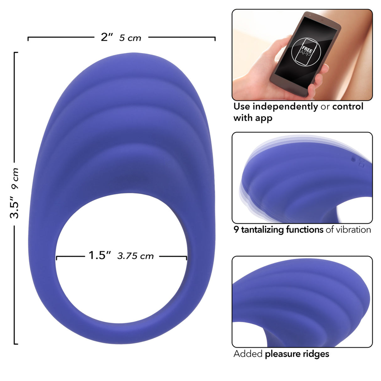 Couples Ring Vibrating Connect - Boutique Séduction