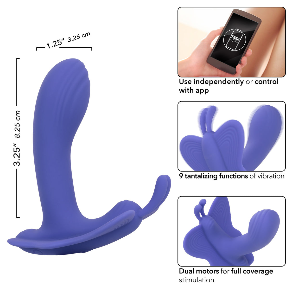 Venus Butterfly Dual Stimulator Connect - Boutique Séduction