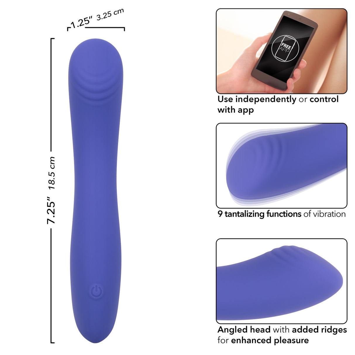 Contoured "G" Vibrator Connect - Boutique Séduction