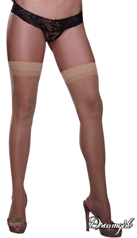 Sheer Thigh High Stocking with Back Seam Dreamgirl International - Boutique Séduction