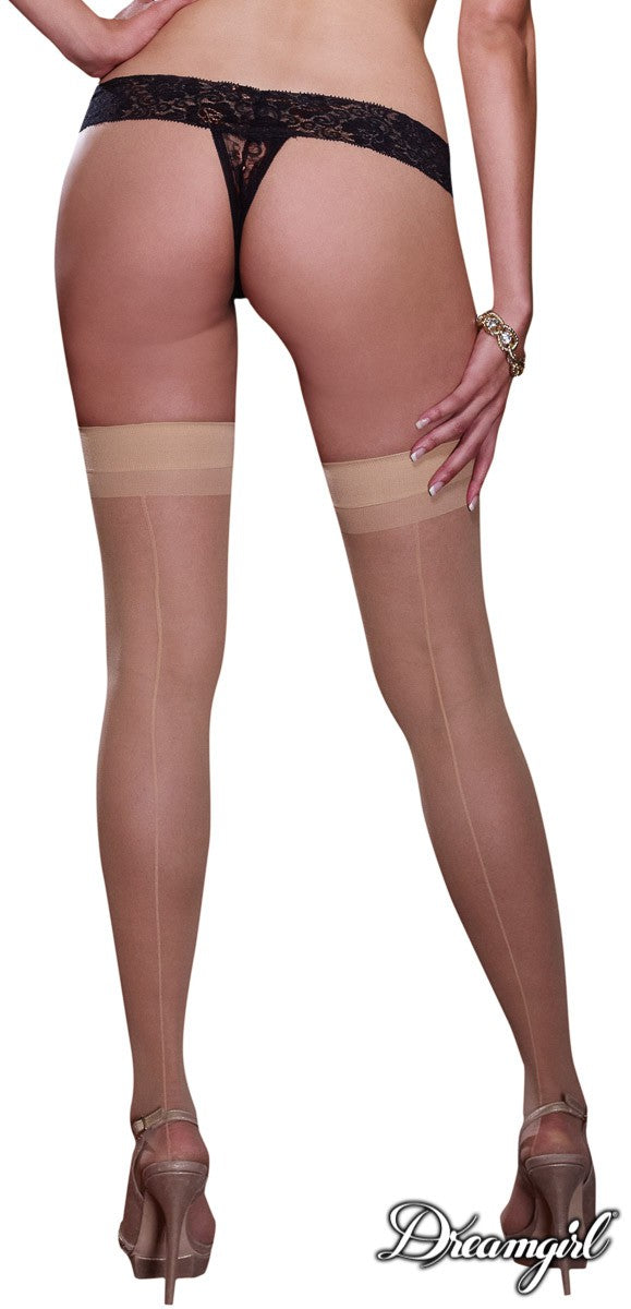 Sheer Thigh High Stocking with Back Seam Dreamgirl International - Boutique Séduction