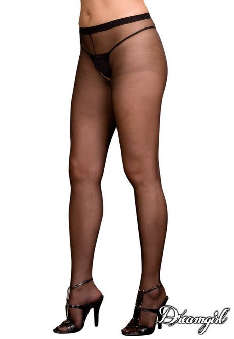 Sheer Open Crotch Pantyhose Dreamgirl International - Boutique Séduction