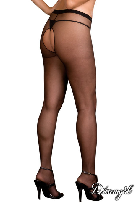 Sheer Open Crotch Pantyhose Dreamgirl International - Boutique Séduction