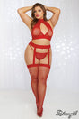 3Pcs Fishnet Bodystocking Dreamgirl International - Boutique Séduction