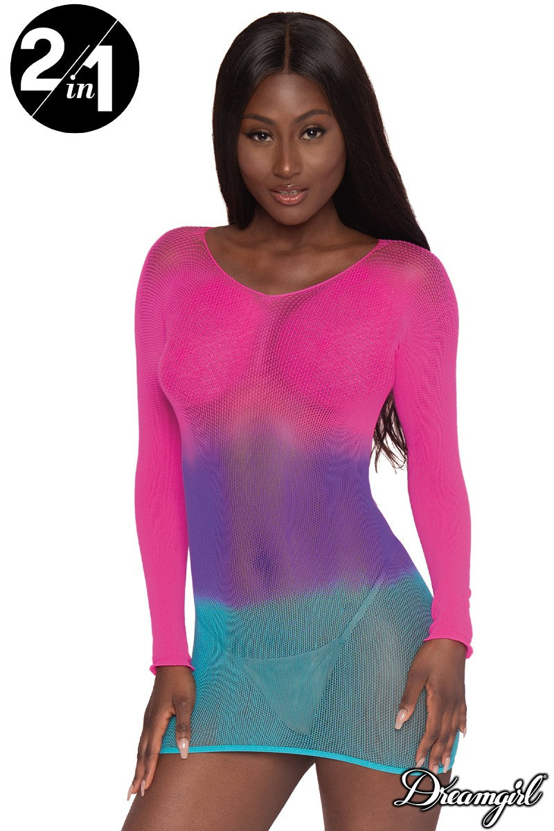 2 in 1 fishnet bodystocking Dreamgirl International - Boutique Séduction