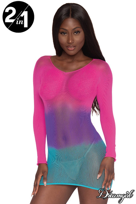 2 in 1 fishnet bodystocking Dreamgirl International - Boutique Séduction