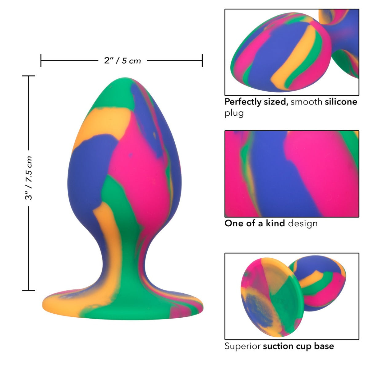 CHEEKY Tie-Dye Plug - CALEXOTICS Cheeky - Boutique Séduction