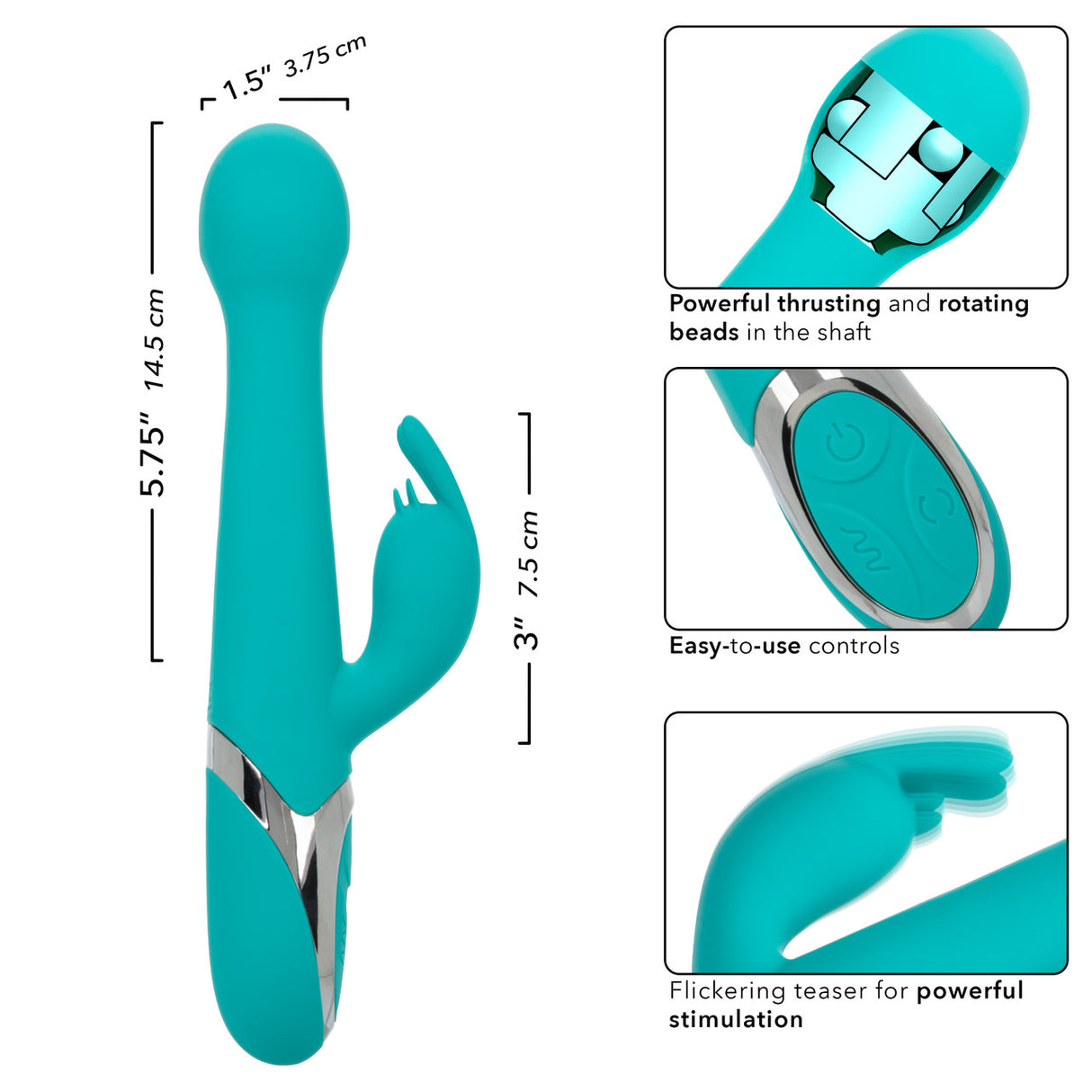 Oscillate Thrusting & Rotating Vibrator Enchanted - Boutique Séduction
