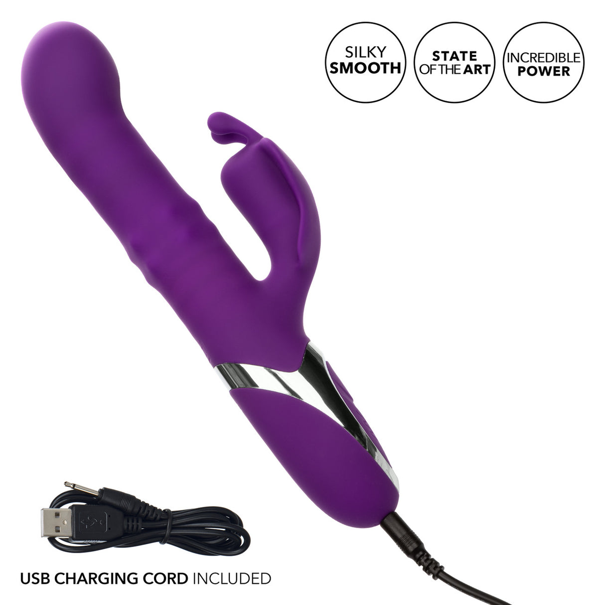 Flutter Thrusting Vibrator with Rotating Beads Enchanted - Boutique Séduction