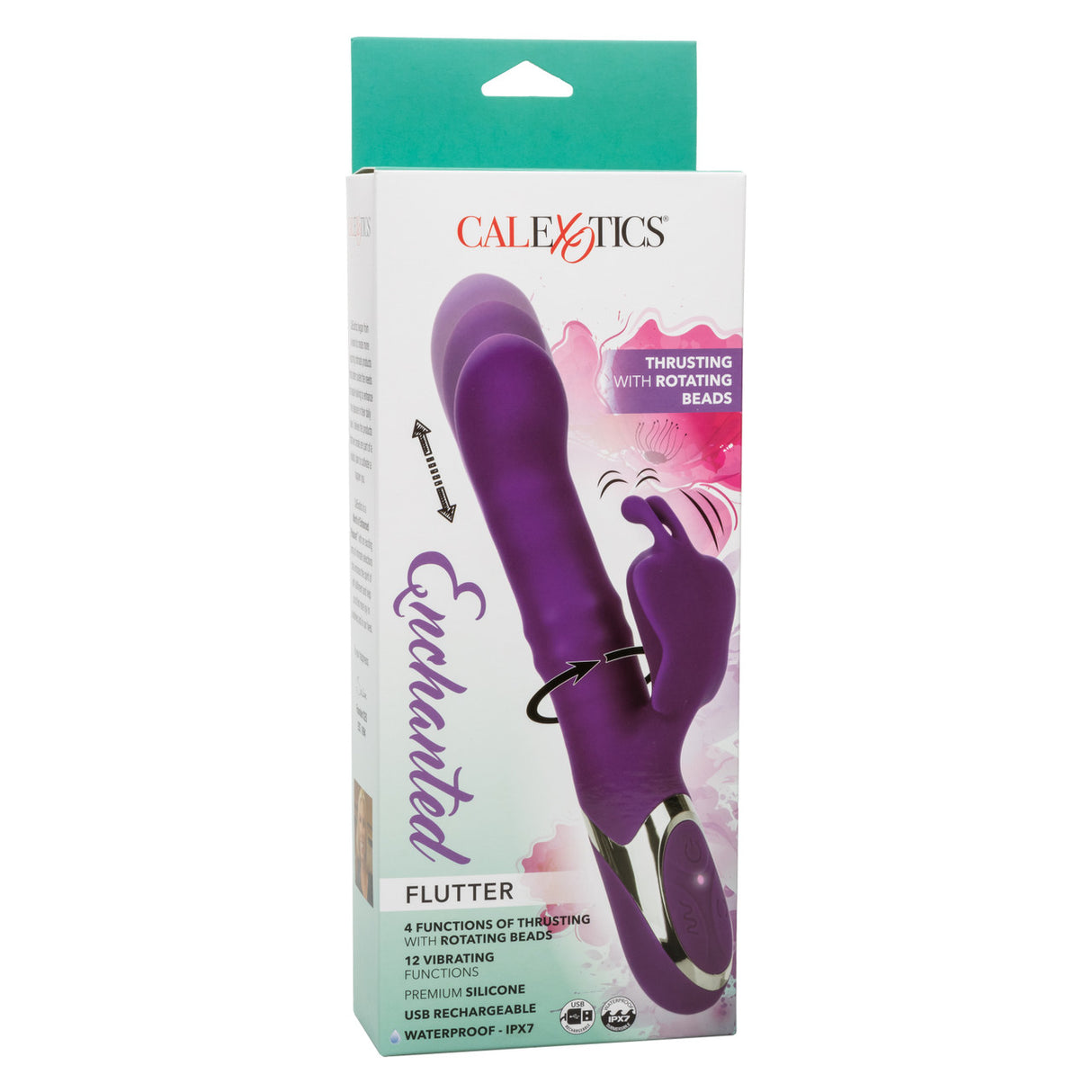 Flutter Thrusting Vibrator with Rotating Beads Enchanted - Boutique Séduction