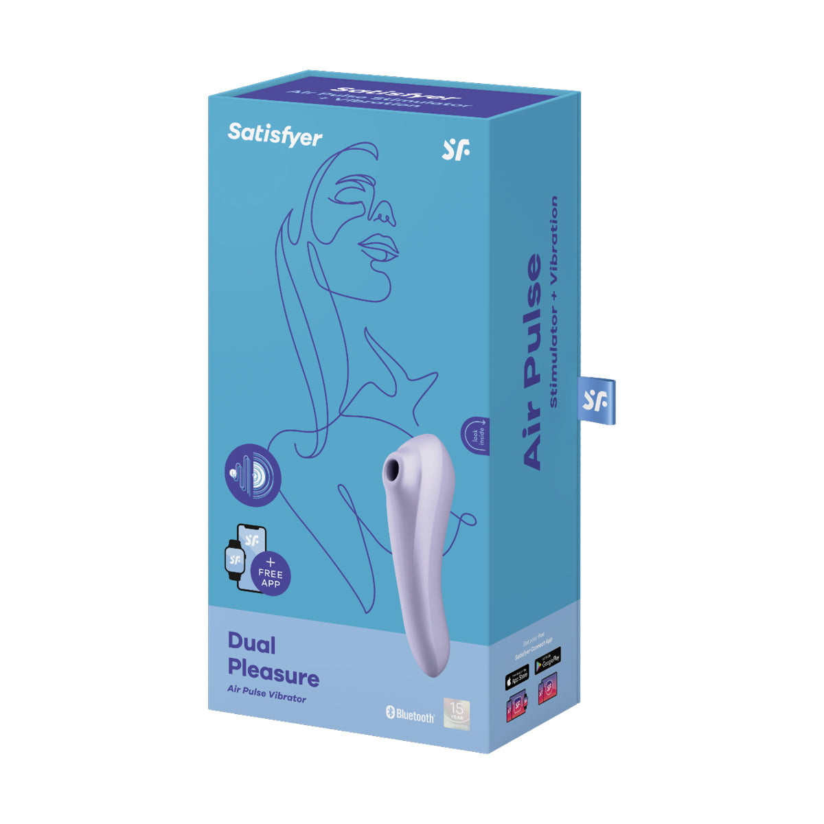 Dual Pleasure 2 in 1 Clitoral Stimulator and G-Spot Vibrator