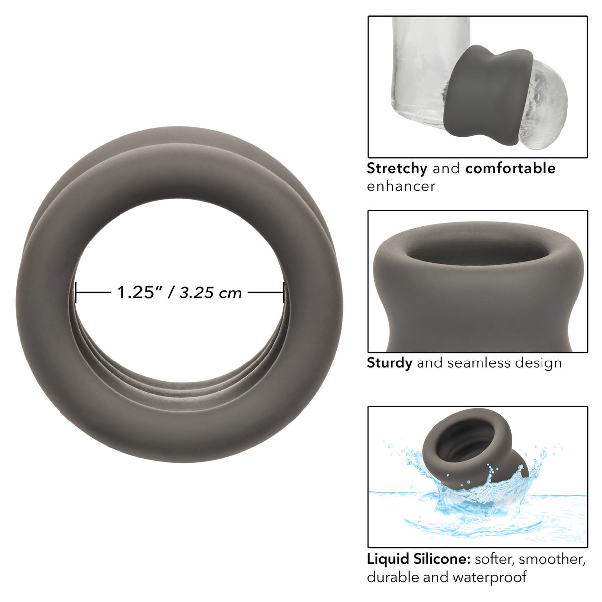 Alpha Liquid Silicone Scrotum Ring Calexotics - Boutique Séduction