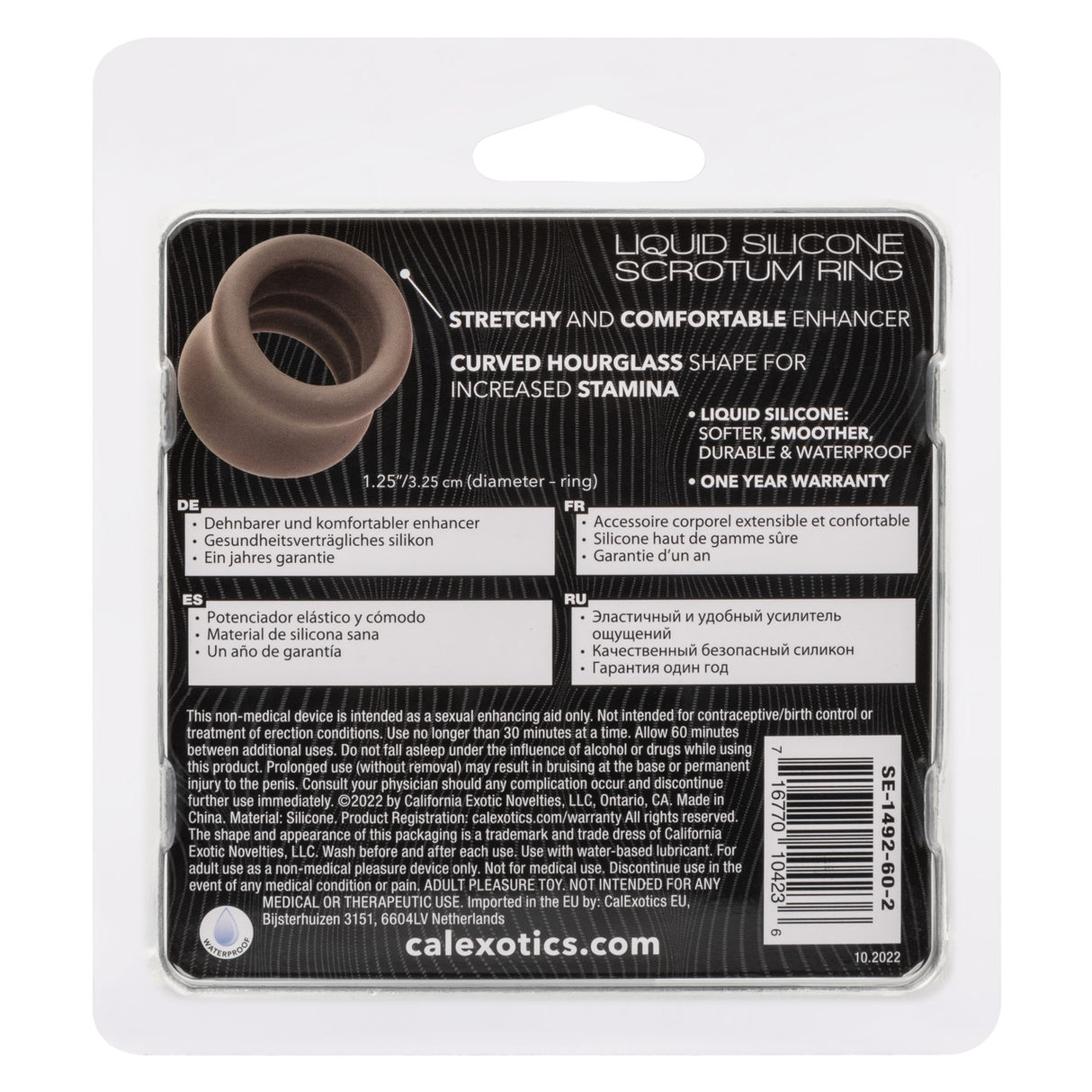 Alpha Liquid Silicone Scrotum Ring Calexotics - Boutique Séduction