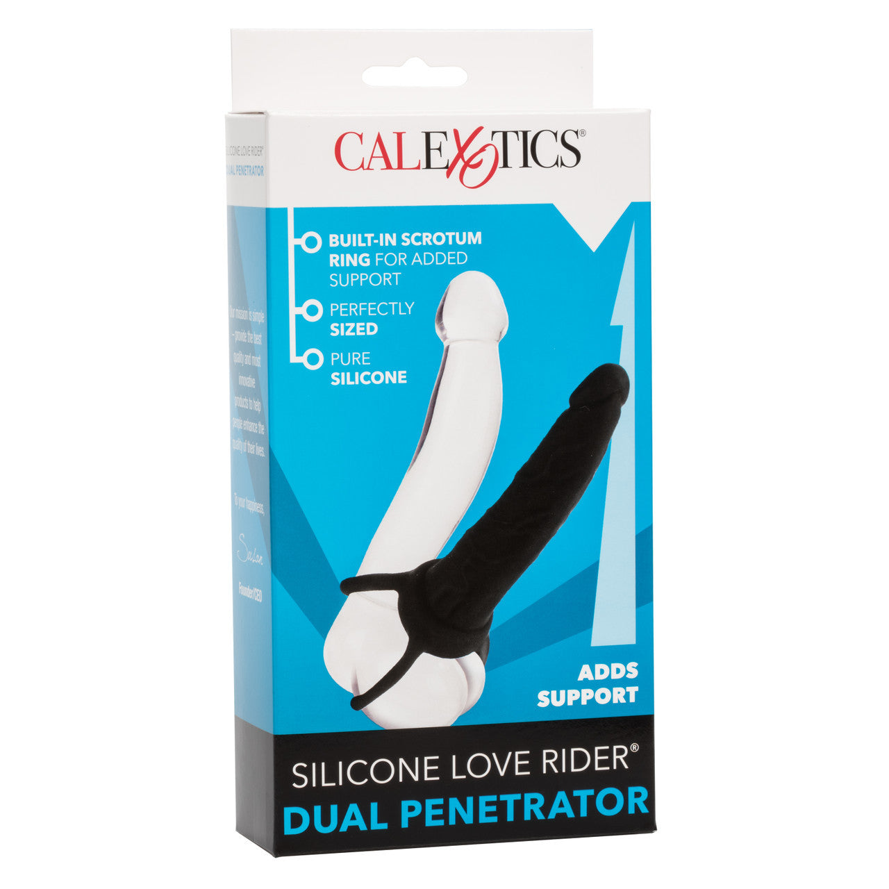 Silicone Love Rider Dual Penetrator Calexotics - Boutique Séduction