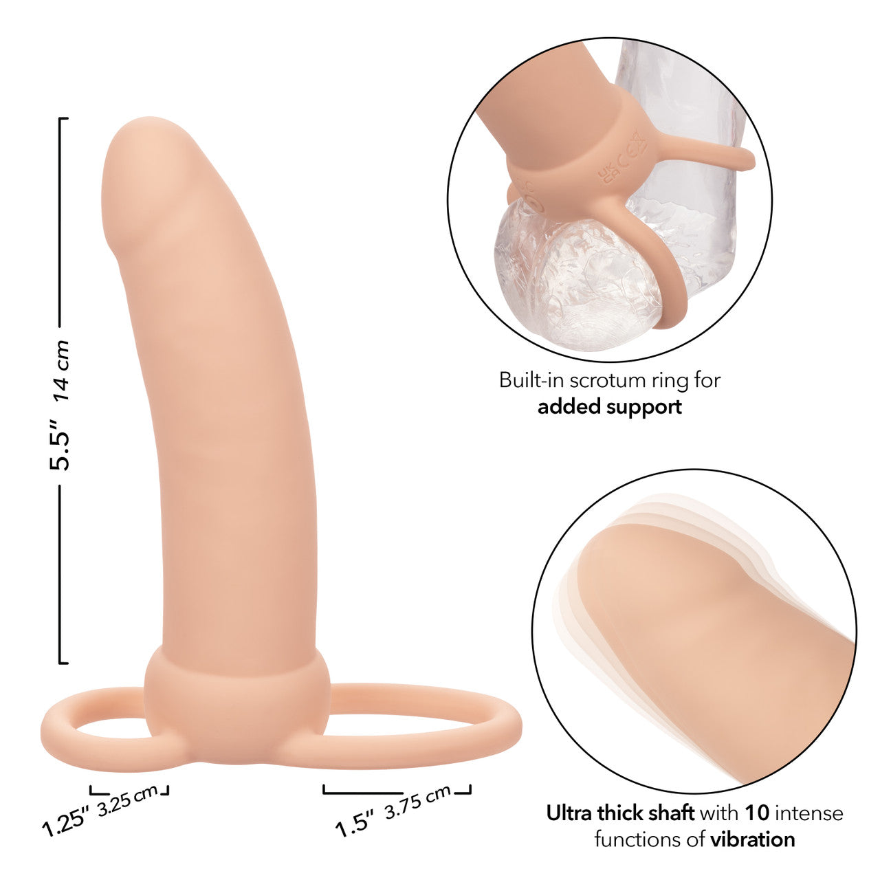 Rechargeable Thick Dual Penetrator Performance Maxx - Boutique Séduction