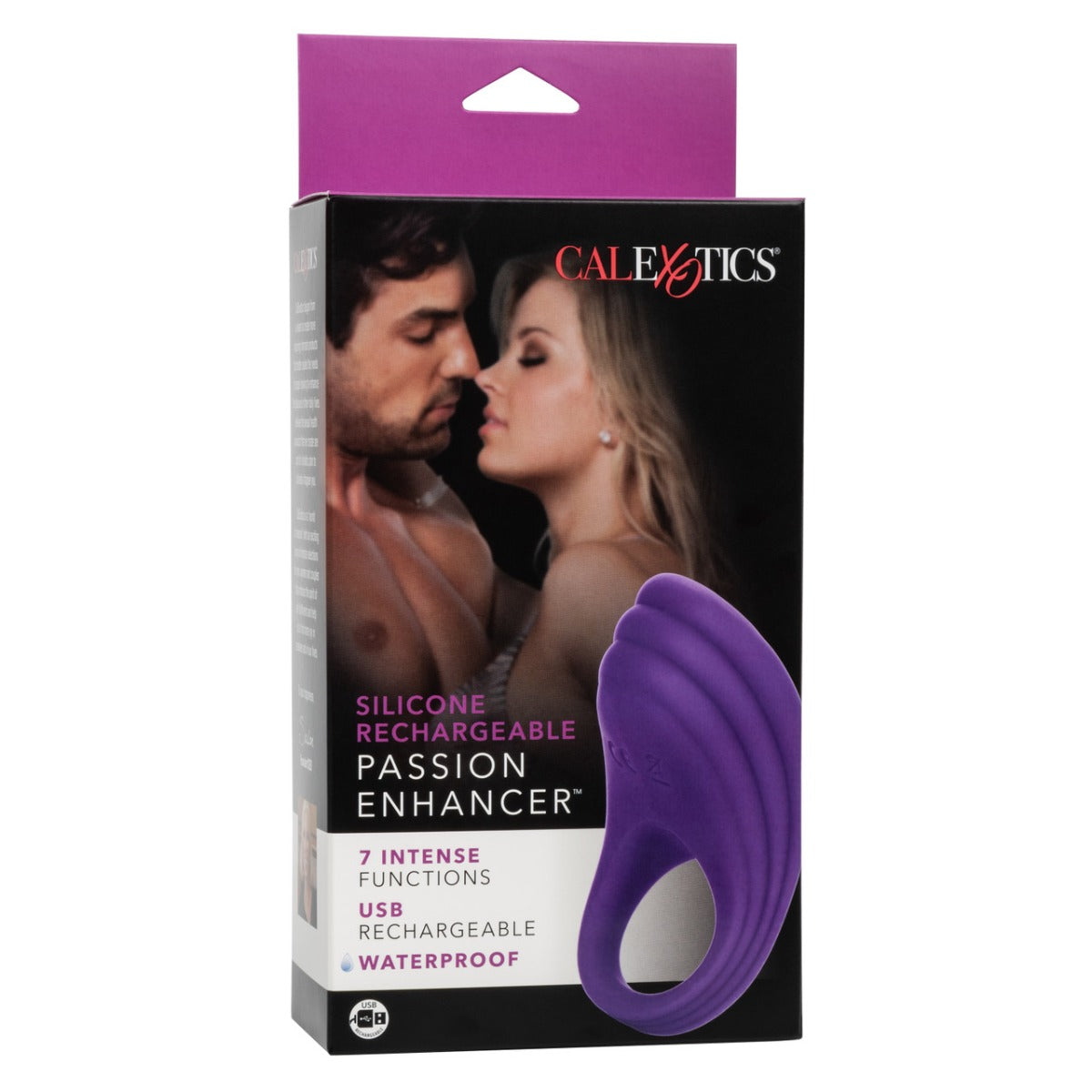 Vibrating Cock Ring - Silicone Passion Enhancer - Calexotics Couple's Enhancers - Boutique Séduction