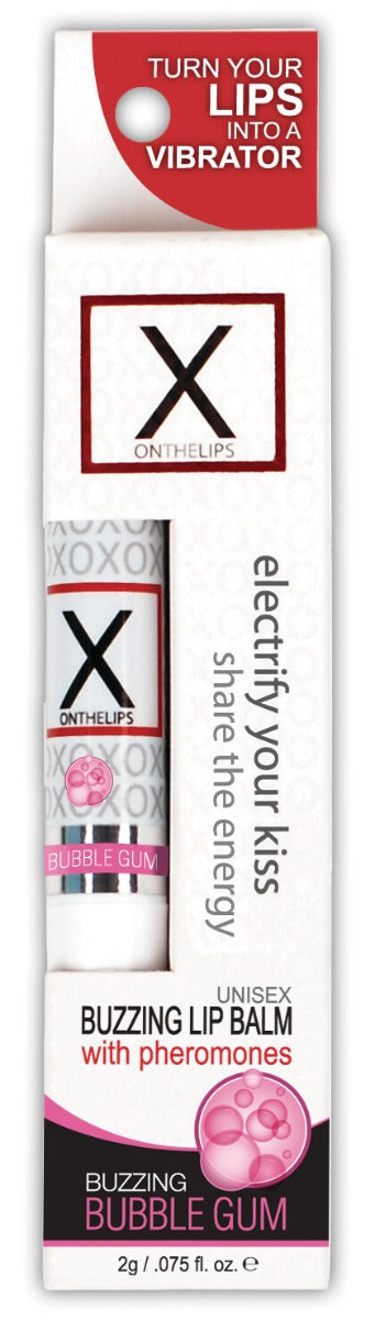 X On The Lips Buzzing Lip Balm with Pheromones Sensuva - Boutique Séduction