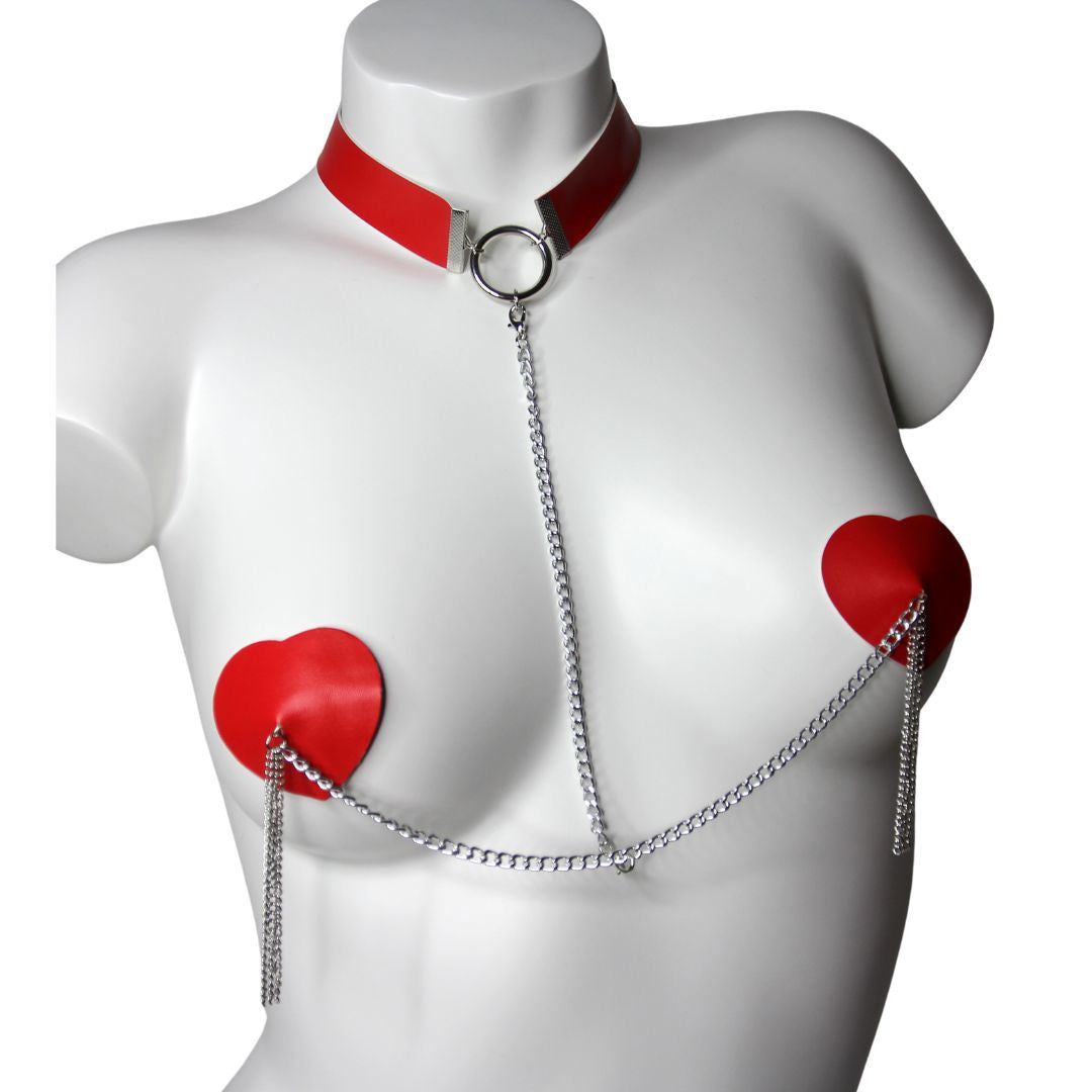 Dominatrix Pasties with Necklace Hott Products - Boutique Séduction