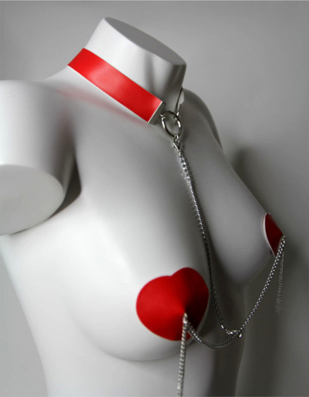 Dominatrix Pasties with Necklace Hott Products - Boutique Séduction