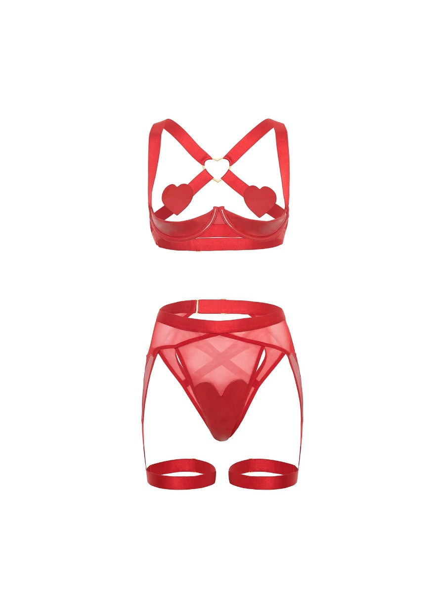 Mimi Vinyl 2Pc Set Oh La La Cheri - Boutique Séduction