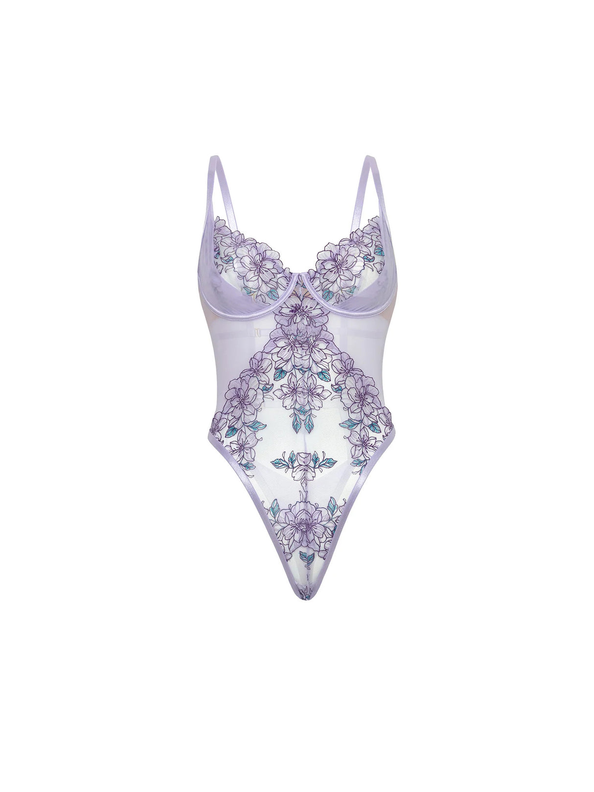 Lavender Lace Teddy Oh La La Cheri - Boutique Séduction