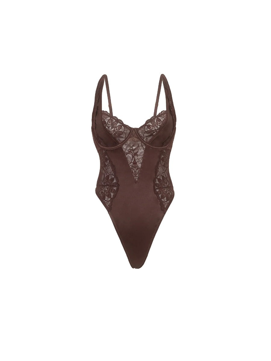 Adeline Satin & Lace Teddy Oh La La Cheri - Boutique Séduction