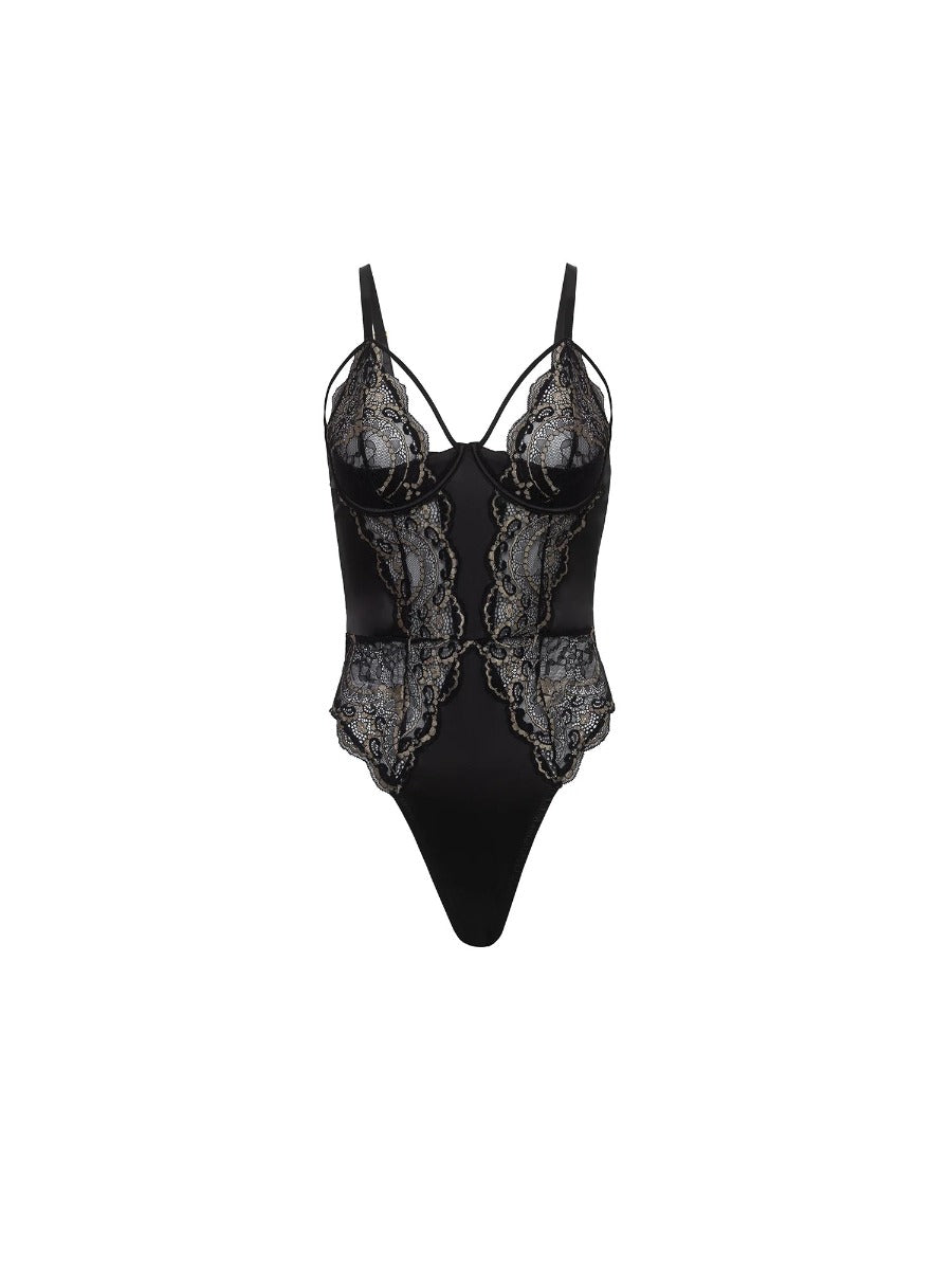 Dakota Cage Lace Teddy Oh La La Cheri - Boutique Séduction