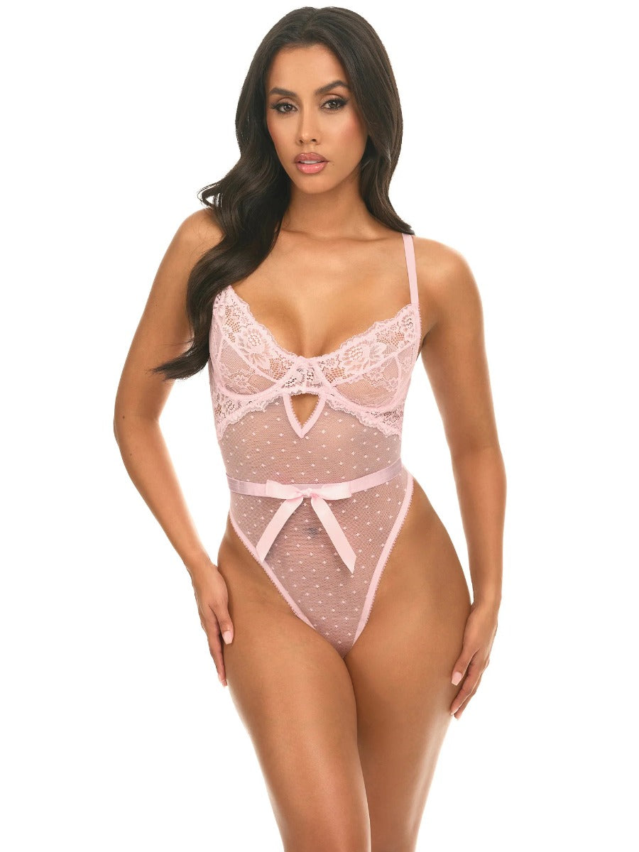 Josie Bow Lace Teddy Oh La La Cheri - Boutique Séduction