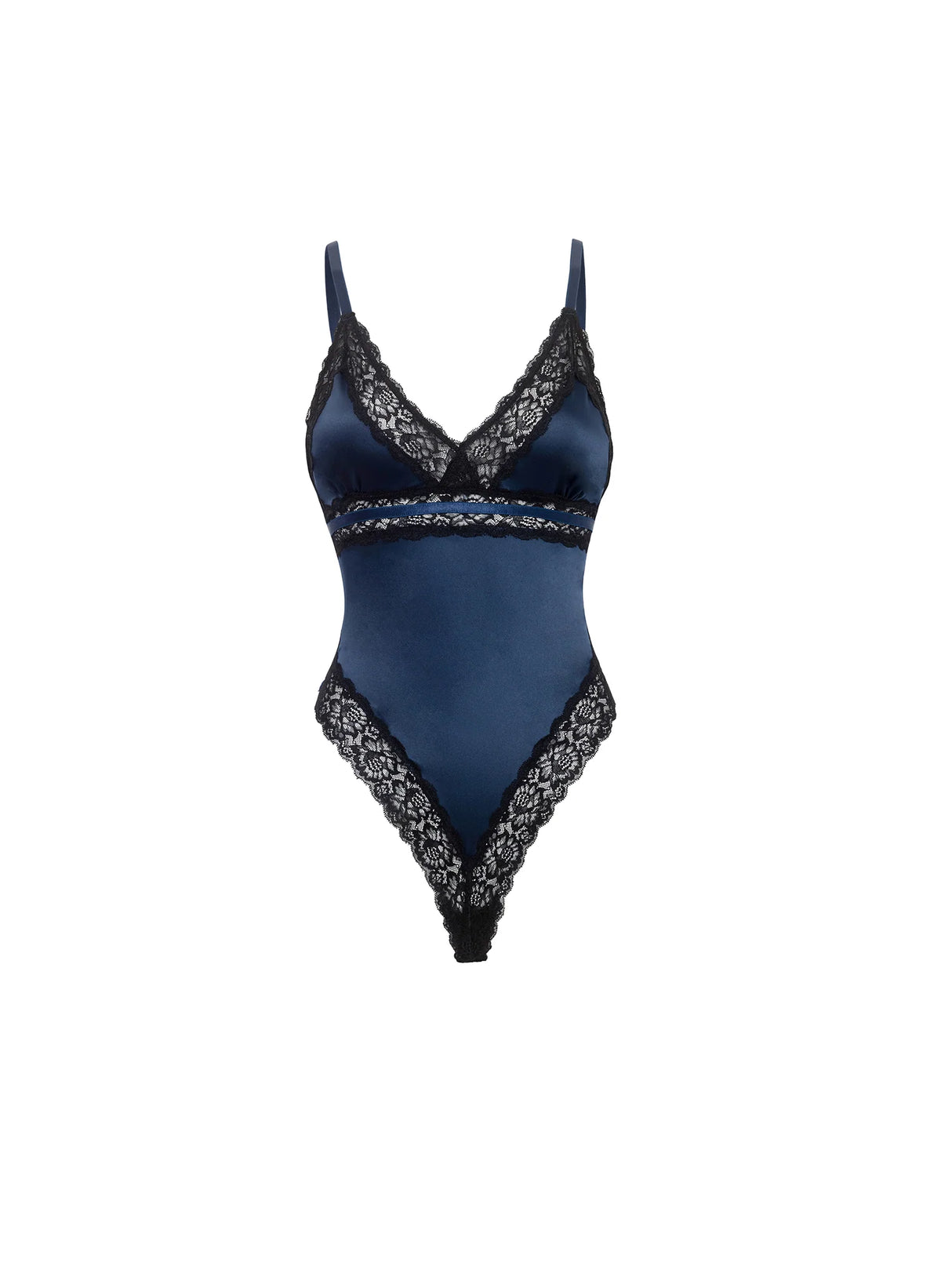 Oh La La Cheri - Iris Satin & Lace Teddy - Boutique Séduction
