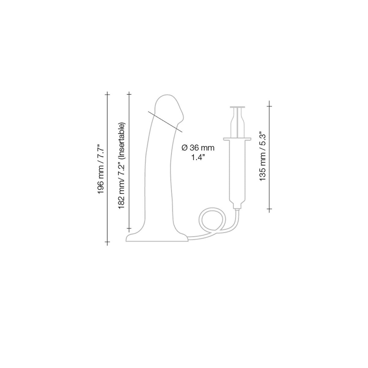 Squirting Cum Dildo Semi-Realistic Strap-on-me - Boutique Séduction