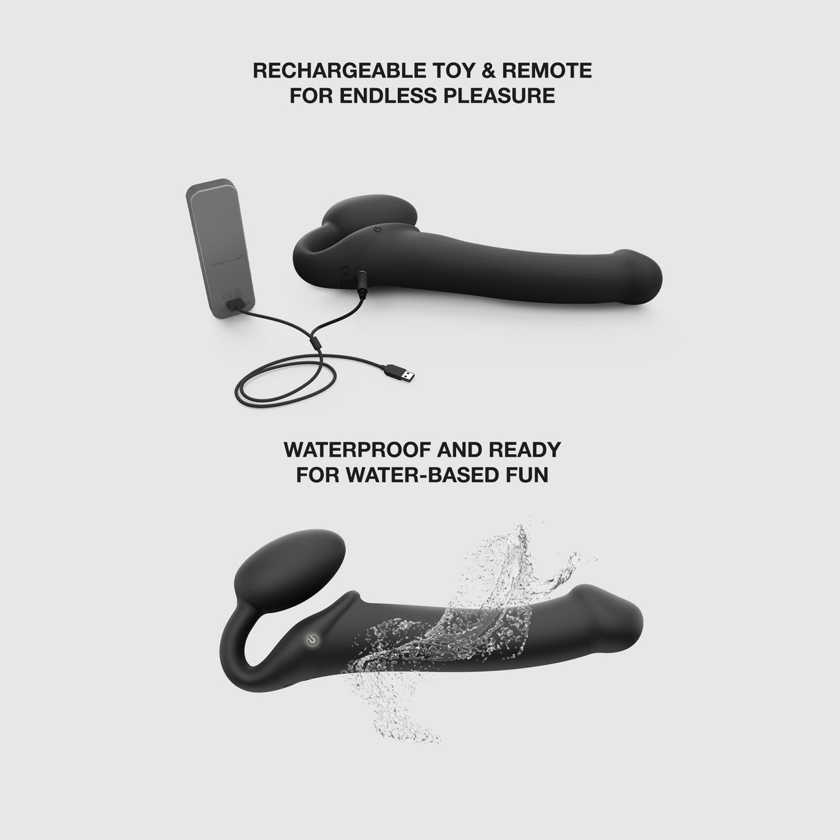 Strap-on-me - Vibrating Bendable Strap-On 3 Motors - Boutique Séduction