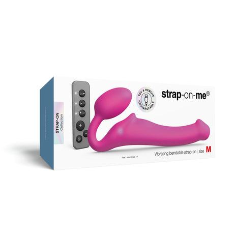 3-Motor Vibrating Bendable Strap-On Strap-on-me - Boutique Séduction