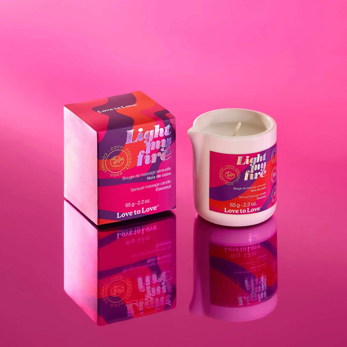 Light My Fire Sensual Massage Candle Love to Love - Boutique Séduction