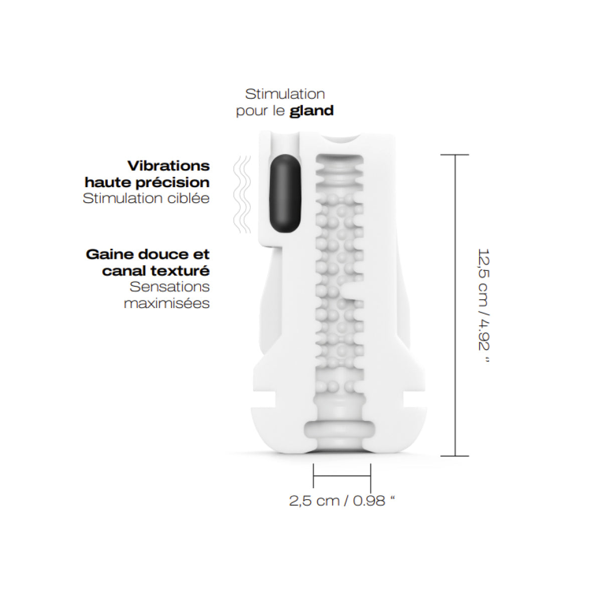Blowjoy Vibe Vibrating Suction Male Masturbator
