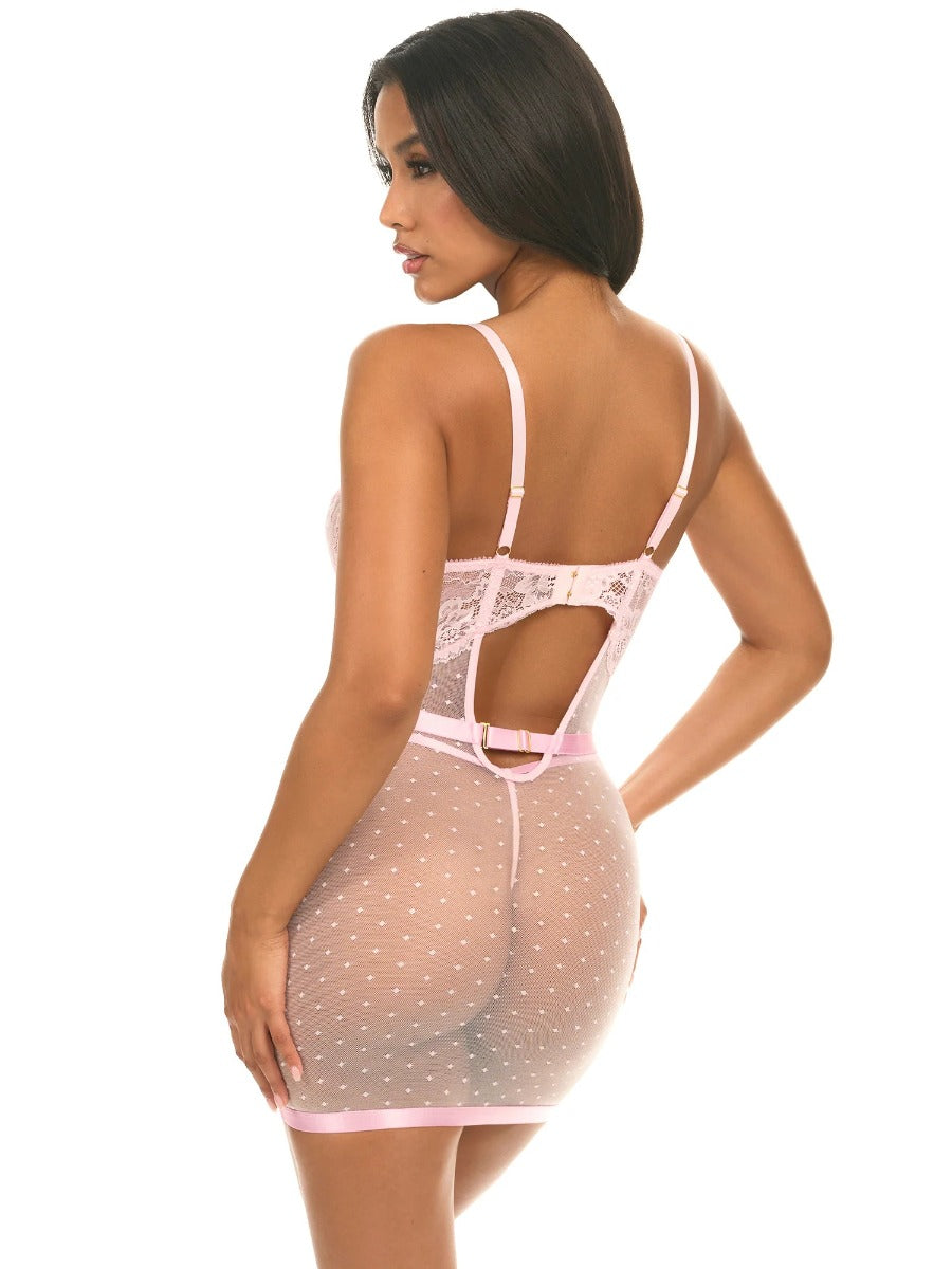 Josie Bow Lace Babydoll Dress Oh La La Cheri - Boutique Séduction