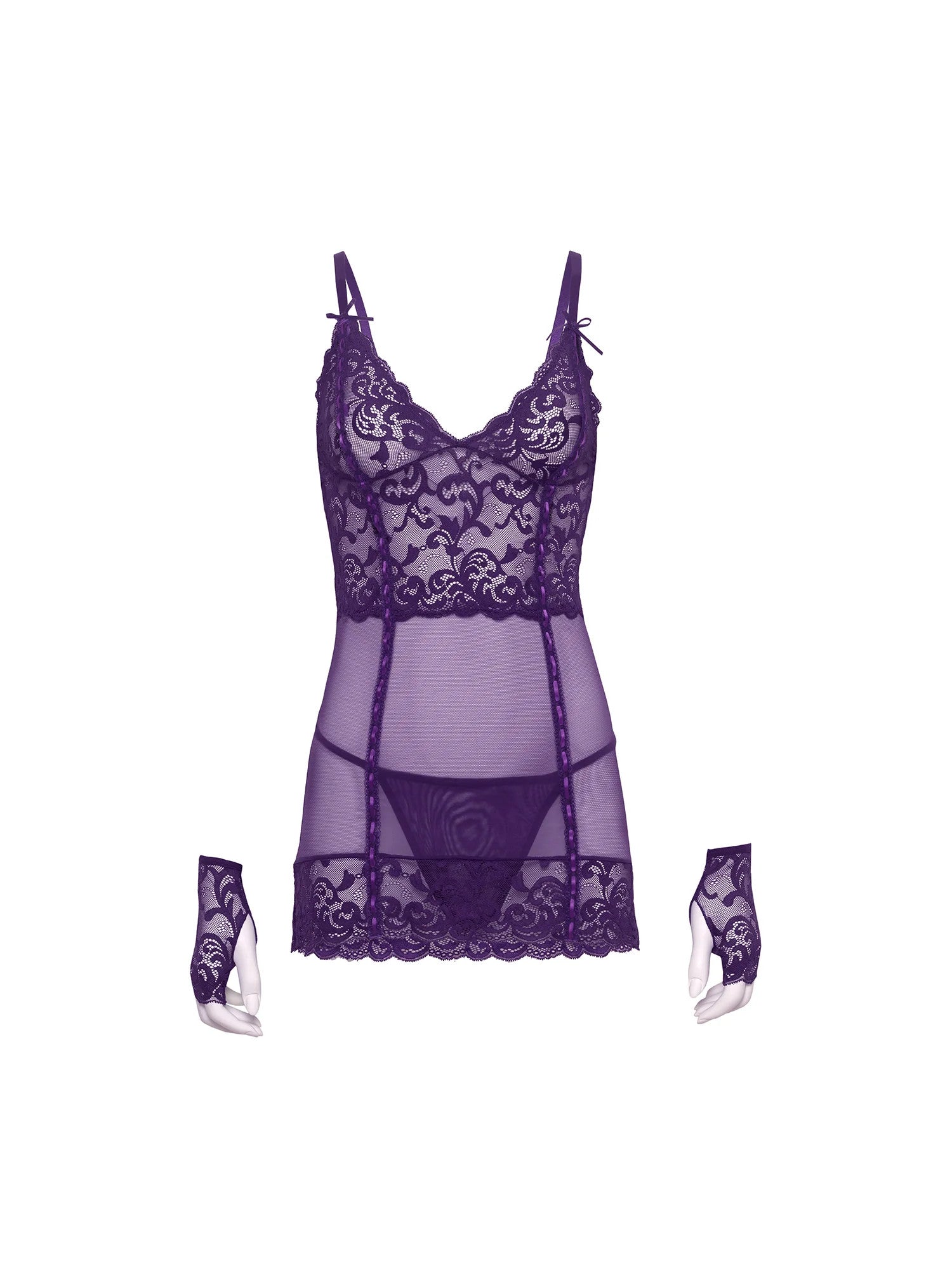 Antoinette Lace Babydoll Dress Oh La La Cheri - Boutique Séduction