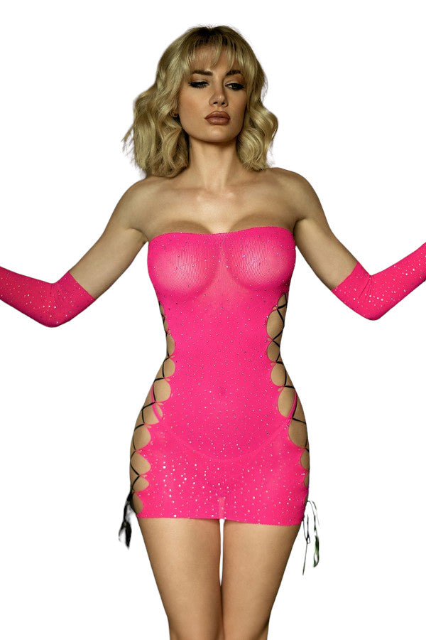 Starry Night Bodystocking 2Pc Set Killer Legs - Boutique Séduction