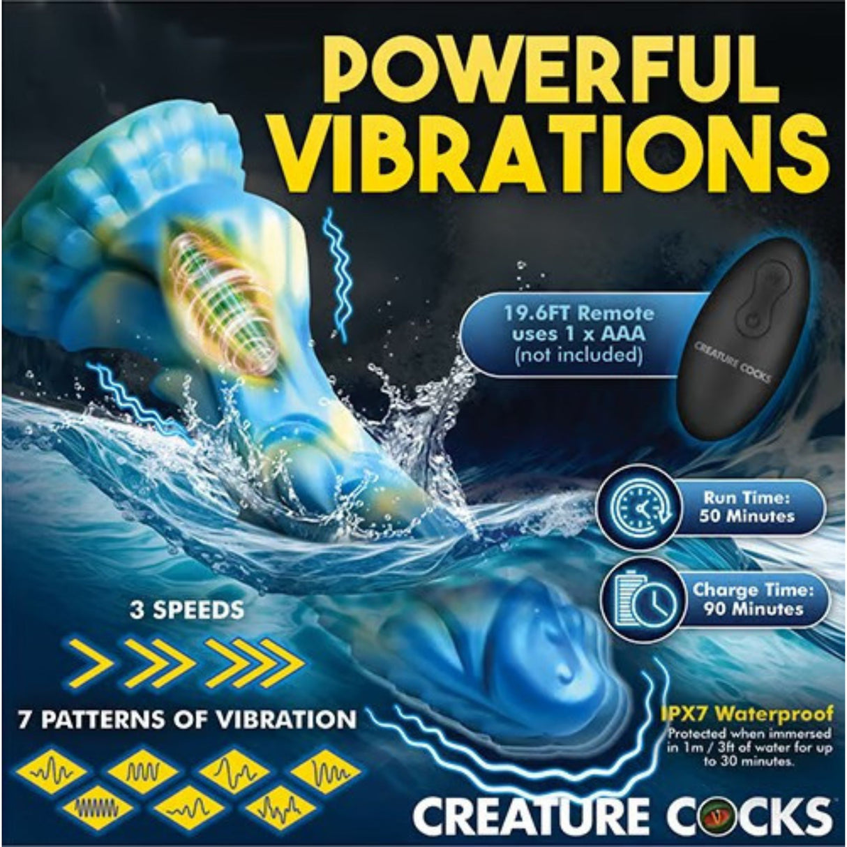 Sea Stallion Dildo Vibrant en Silicone