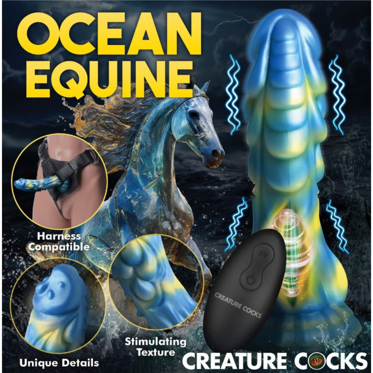 Sea Stallion Dildo Vibrant en Silicone