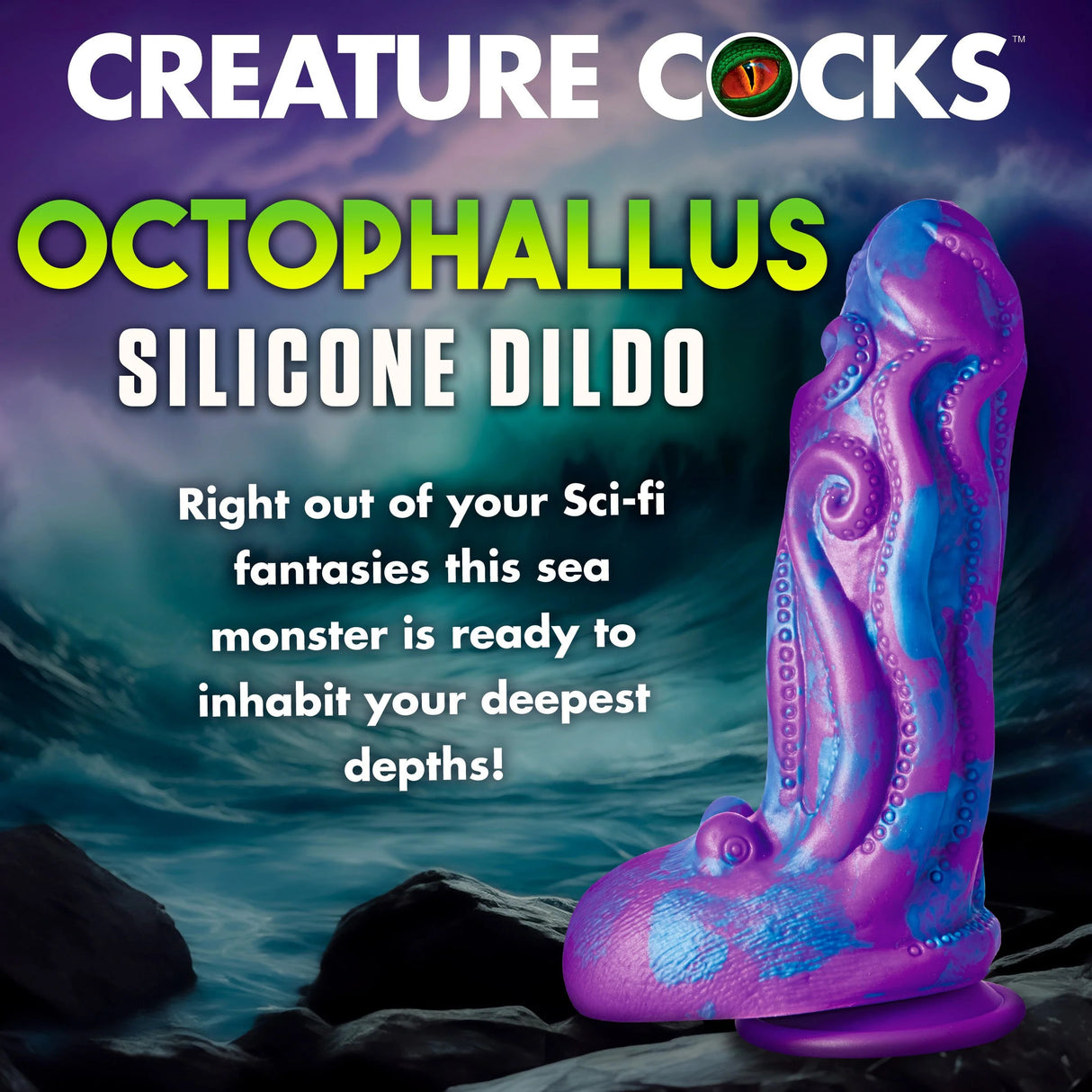 Octophallus Dildo en Silicone