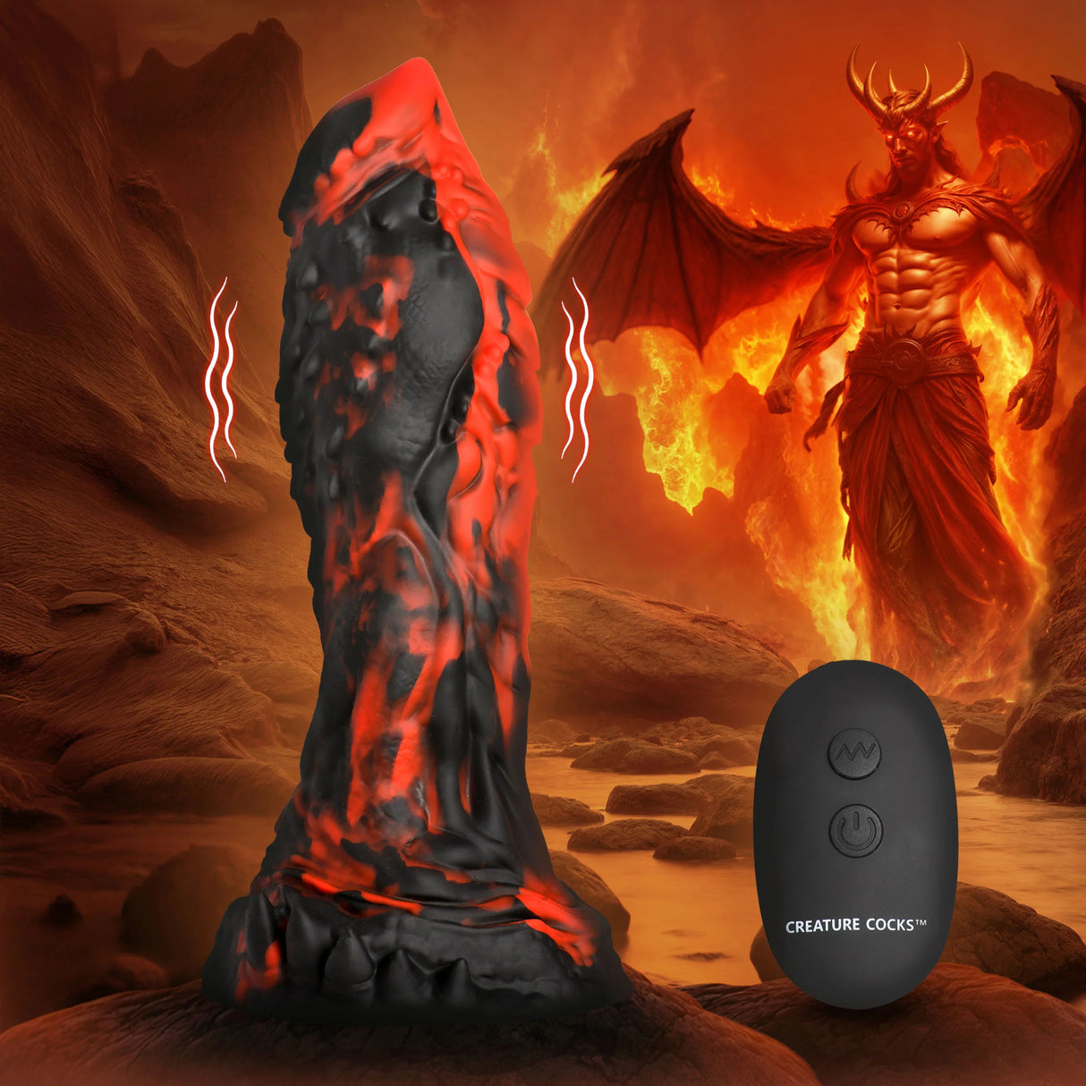 Inferno Cock Dildo Vibrant en Silicone