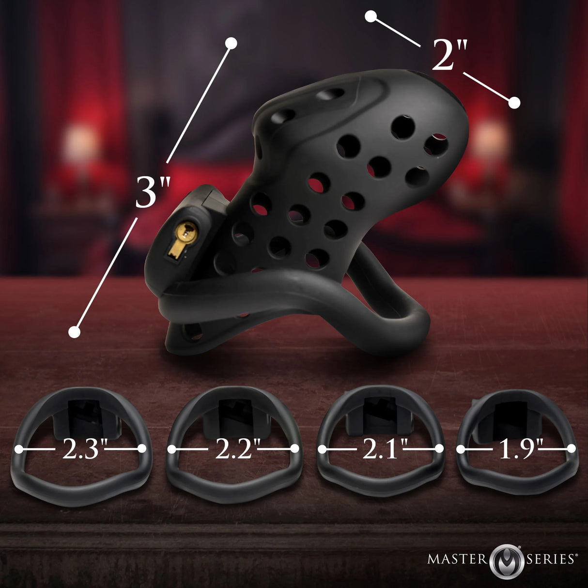 Master Series - Lock Down Chastity Cage - Boutique Séduction