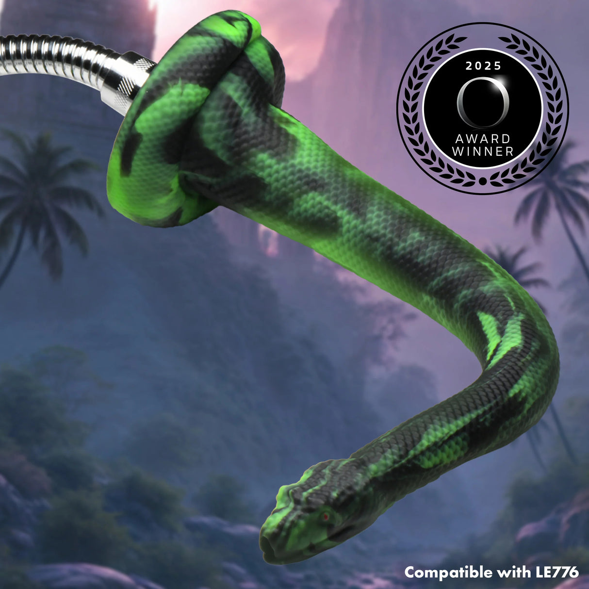 Spitting Serpent Silicone Enema Snake
