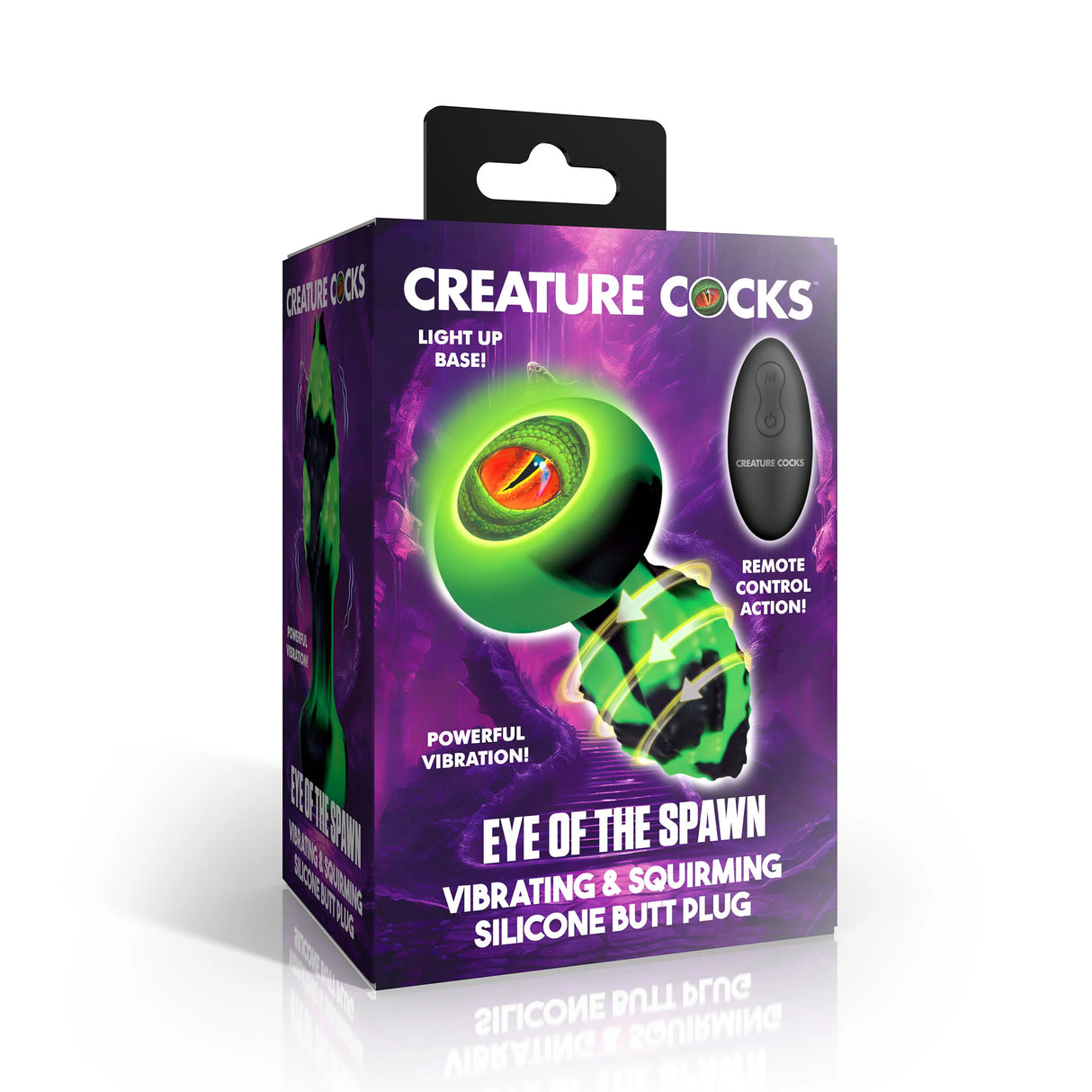 Eye Of The Spawn Vibrating & Squirming Butt Plug