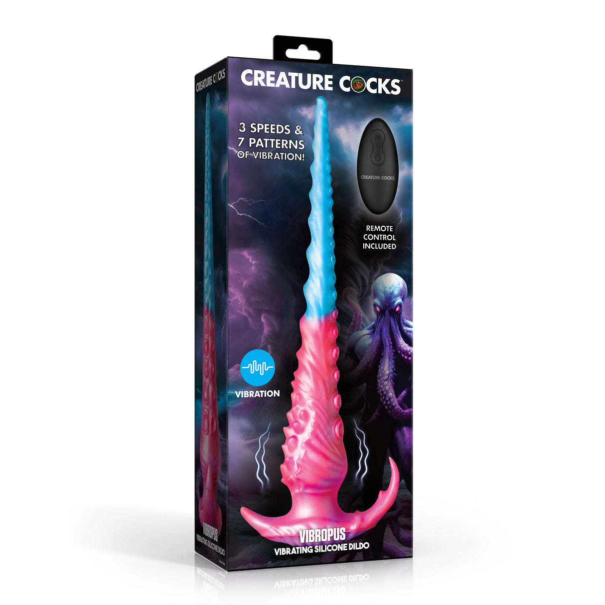 Dildo Vibropus Vibrant en Silicone