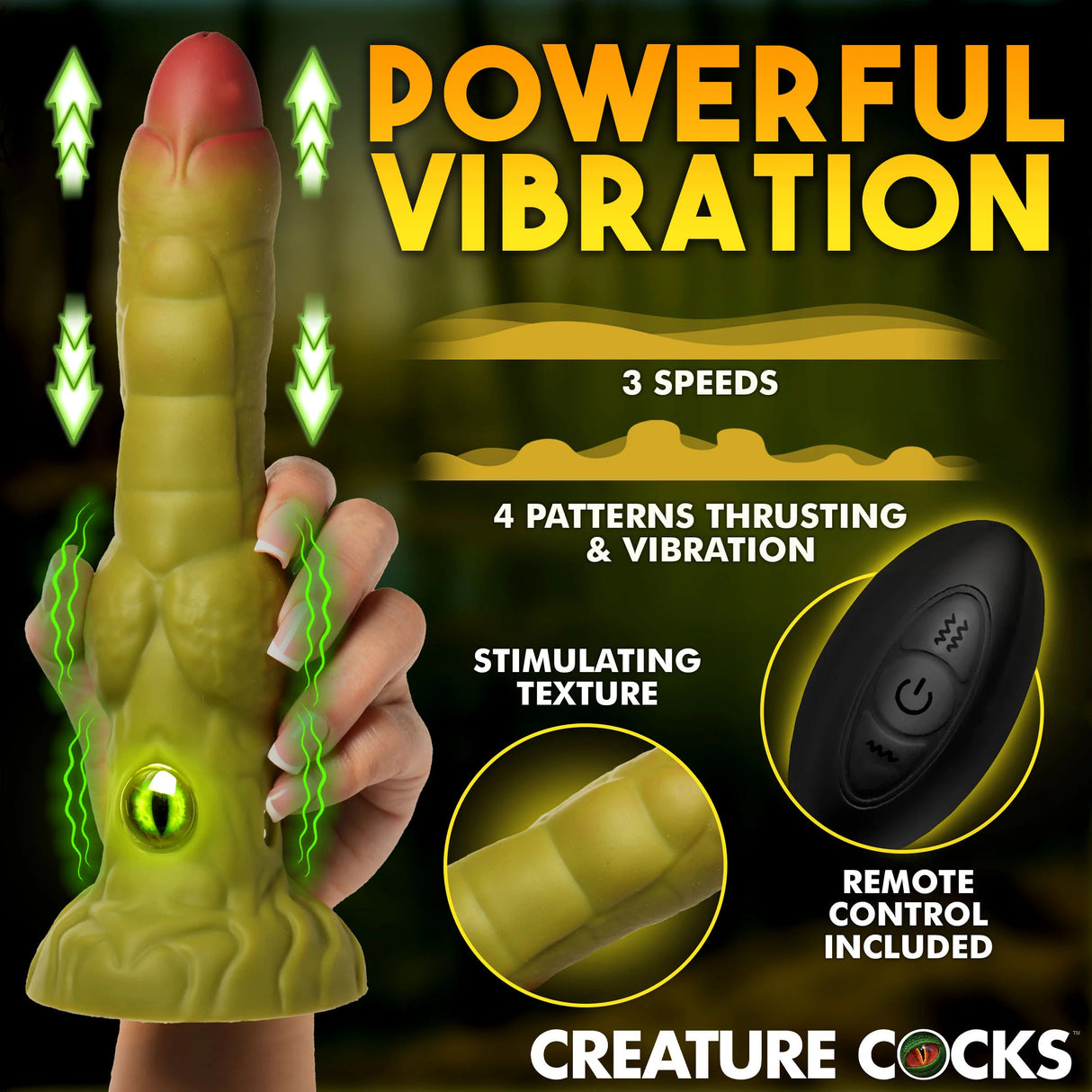 Dildo Eyegor Vibrant & Va-et-Vient