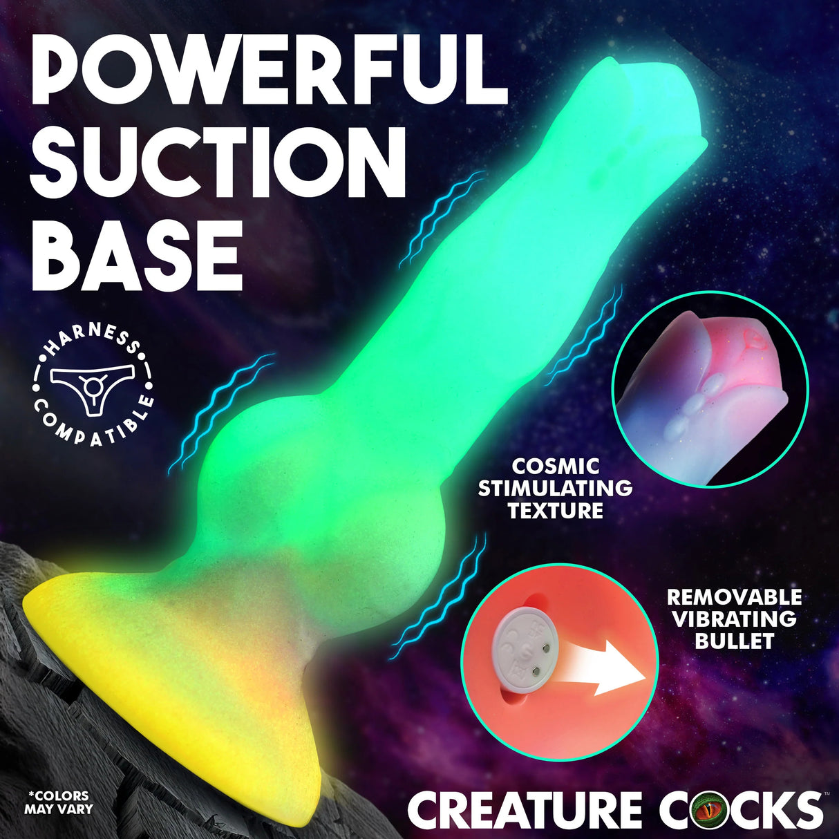 Dildo Astro Cock Vibrant Glow-in-the-Dark