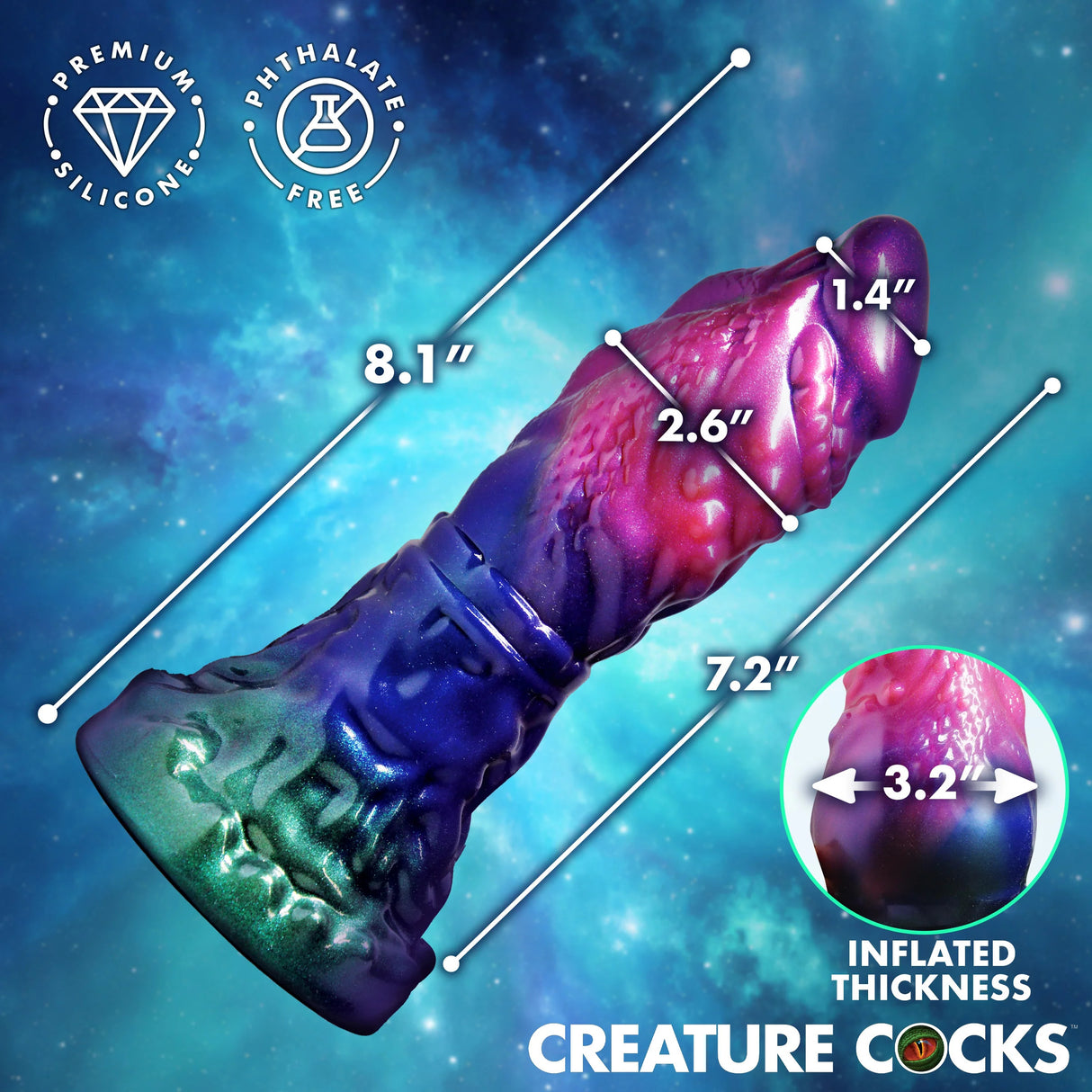 Dildo Gorge Gonflable en Silicone
