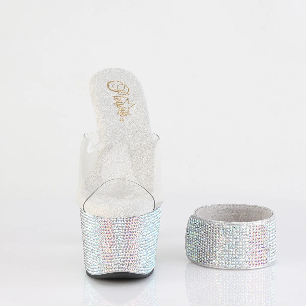 Plartform Sandals Bejeweled 7" Heel Pleaser Shoes - Boutique Séduction