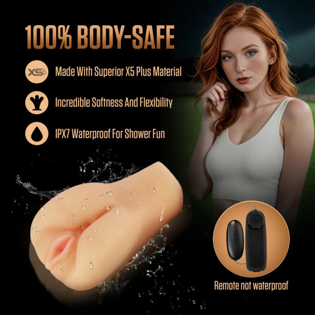 EnLust Jordyn Vibrating Remote Masturbator | X5 Plus Design